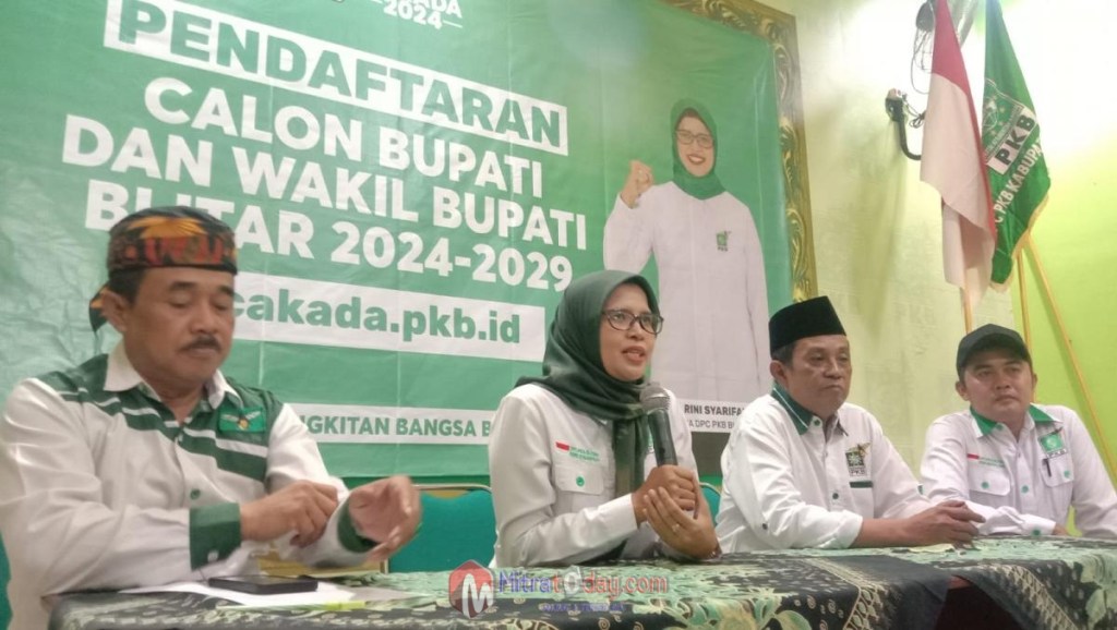 PKB Kabupaten Blitar Launching Pendaftaran Calon Bakal Bupati-Wakil Bupati Blitar, Mak Rini Belum Daftar Fokus Kerja Dulu