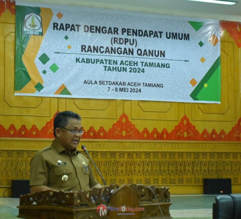Pj Bupati Asra Buka RDPU Rancangan Qanun Aceh Tamiang Tahun&nbsp;2024