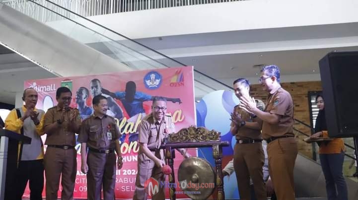 Penjaringan Bibit Potensial, Ratusan Pelajar SD SMP Kota Prabumulih Ikuti Kompetisi&nbsp;O2SN