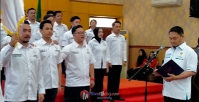 Dikukuhkan Menjadi Ketua HIPMI Kota Blitar, Yogi Rosdianta : HIPMI Rumah Bagi Pemuda Untuk Berekspresi, Belajar, Beraksi di Bidang Usaha