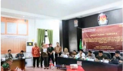 KPU Batu Bara Tetapkan DPS Sejumlah 323.912 Untuk Pilkada&nbsp;2024