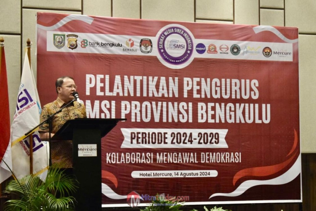 Gubernur Rohidin Apresiasi Pelantikan Pengurus SMSI Provinsi Bengkulu: Peran Media Penting dalam Demokrasi dan Pembangunan&nbsp;Daerah