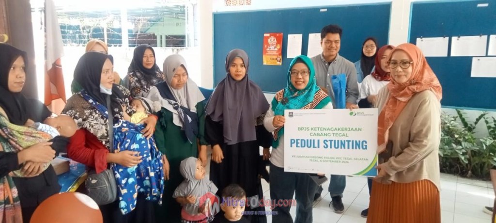 Peduli Stunting, BPJS Ketenagakerjaan Cabang Tegal Berikan Bantuan&nbsp;Susu