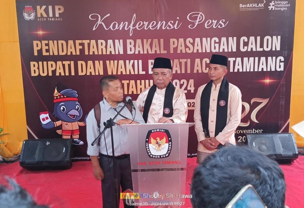 Pilih Jalur Independen, Hamdan Sati, ST- Febriadi,SH Daftar Ke KIP Aceh&nbsp;Tamiang